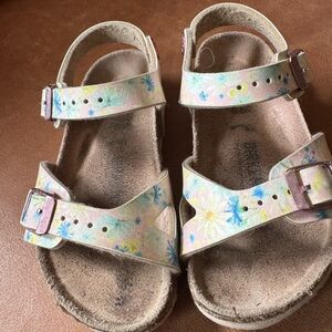 Toddler Birkenstocks Buckle Sandals Pink/Multicolor size 24 EU (US 6.5 toddler)